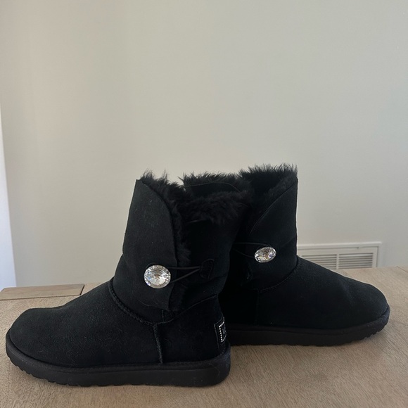 UGG Black Bailey Bling Boot - Size 8 - Picture 6 of 8